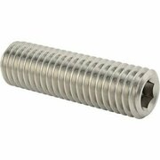 BSC PREFERRED 18-8 Stainless Steel Cup-Point Set Screw M10 x 1.5 mm Thread 35 mm Long, 5PK 92015A164